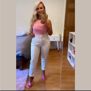 Zara Pink heeled sandals.